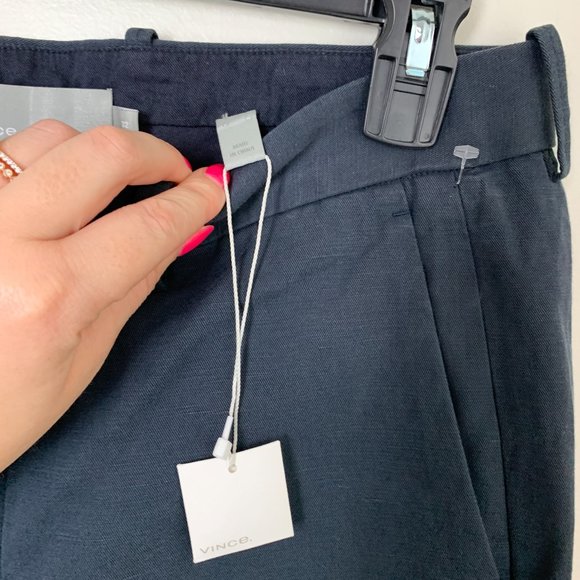 VINCE washed blue linen chino pant cuffed 32 - Picture 5 of 8